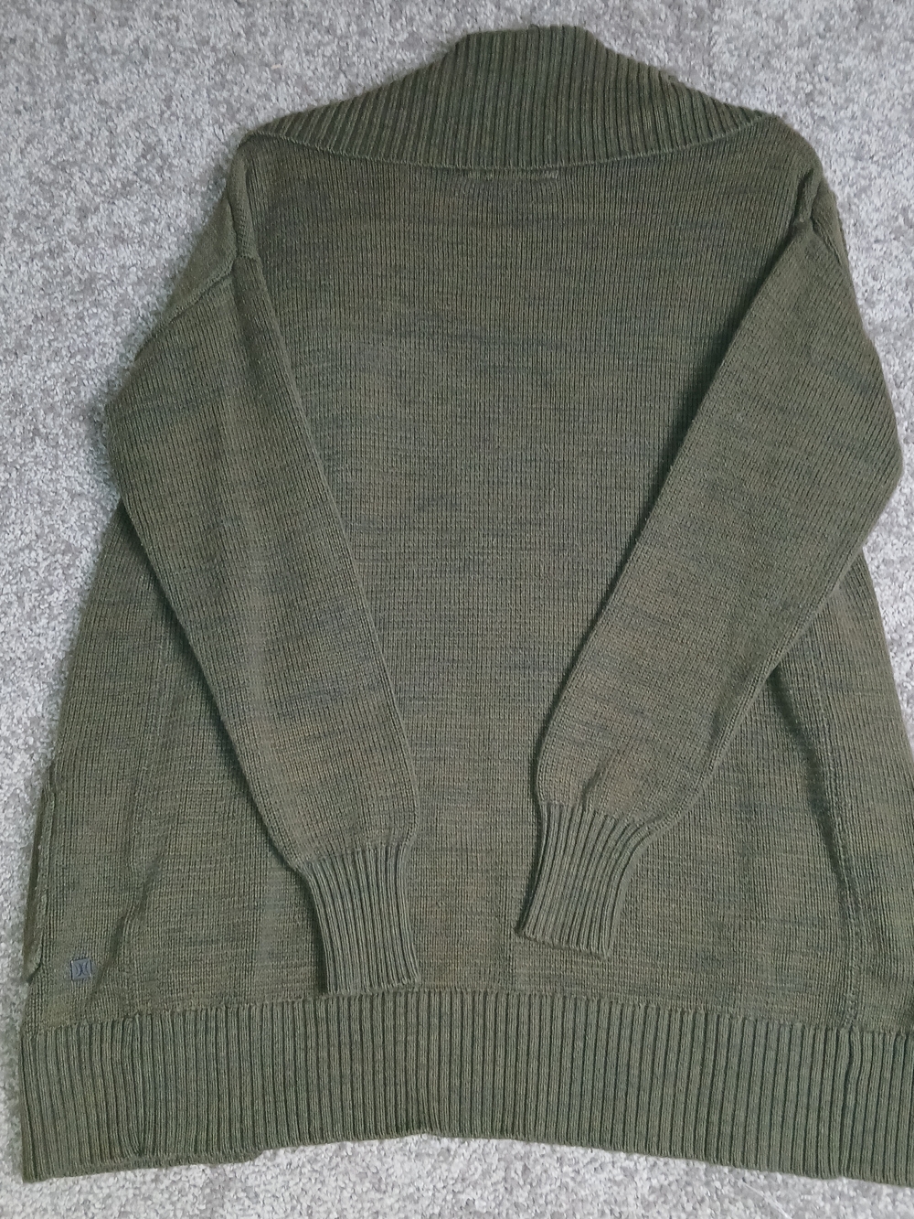 Hurley Cardigan Mojave Olive Green Shawl-Collar Knit Cardigan for Women Medium - Picture 12 of 12